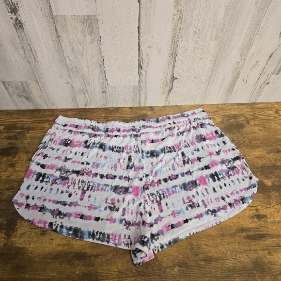 Secret Treasure Tie-Dye Lounge Shorts Womens Plus Size 2X - Picture 3 of 8